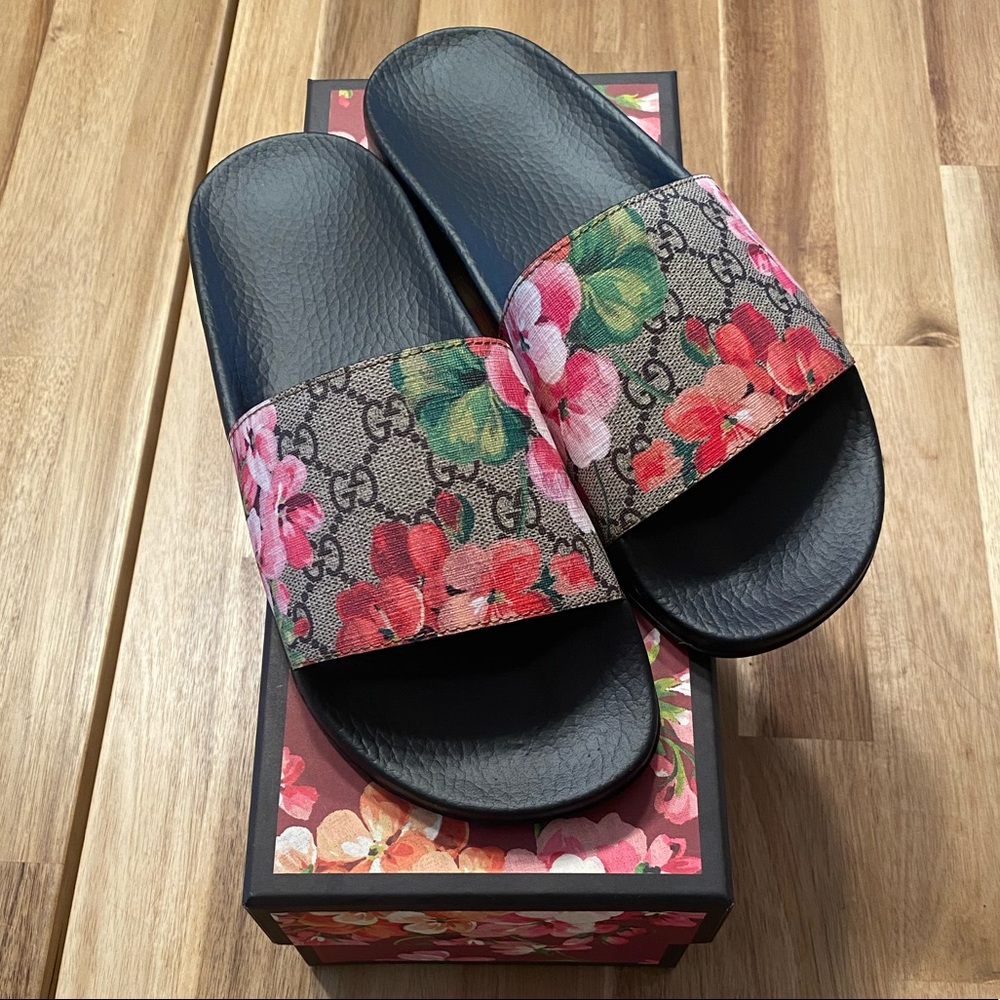 GG Blooms Supreme slide sandals